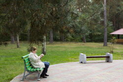 Территория Санатория Берестье осенью - спокойный отдых в тишине