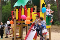 Инфраструктура Санатория Берестье - новая детская игровая площадка