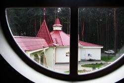 Территория Санатория Ружанский - вид из окна корпуса