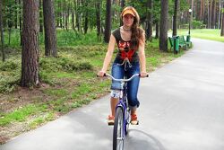 Отдых в Санатории Ружанский - катание на велосипеде