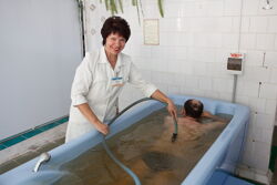Лечение в Санатории Алеся - подводный душ-массаж